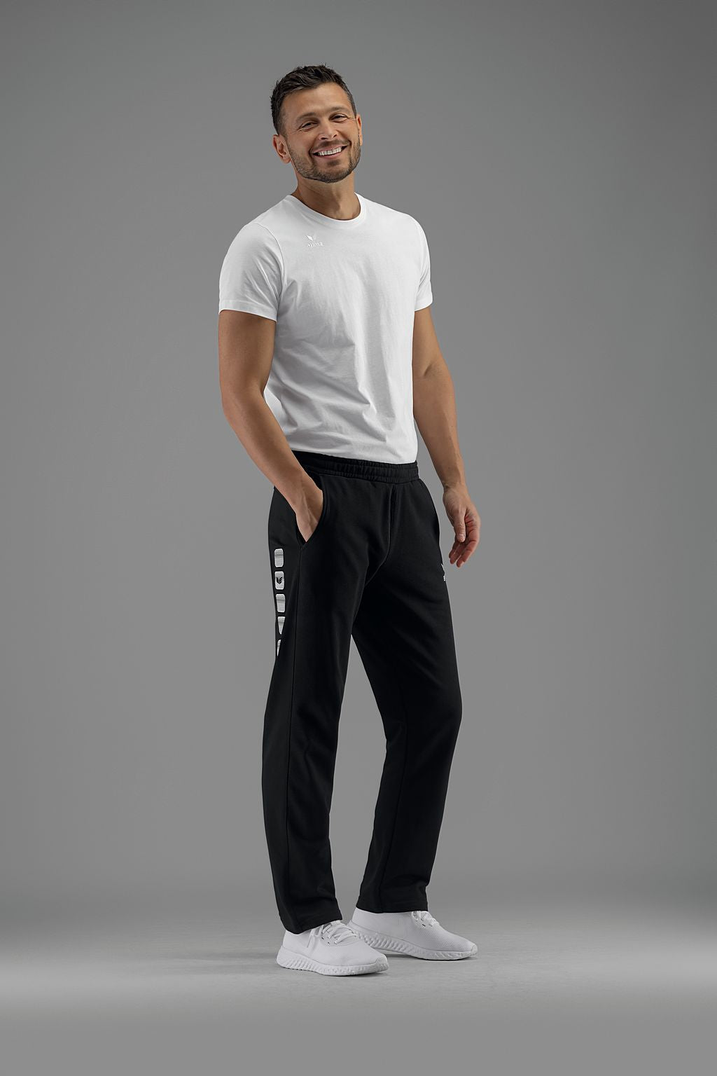 Sweatpants bomuld/polyester - sort